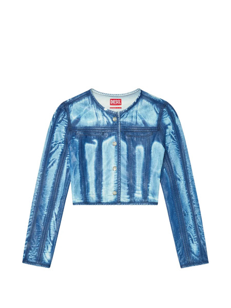  Diesel Chaqueta Vaquera Con Botones - Azul 