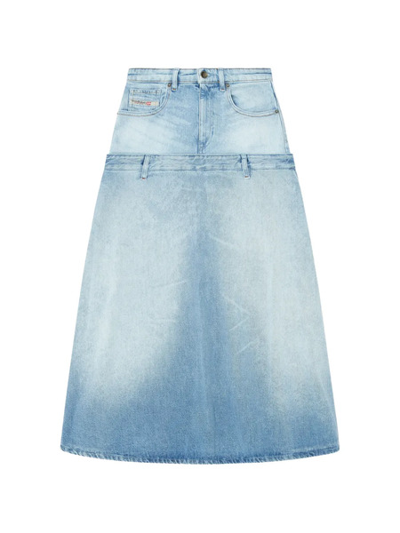  Diesel Falda Acampanada Con Efecto A Capas - Azul 