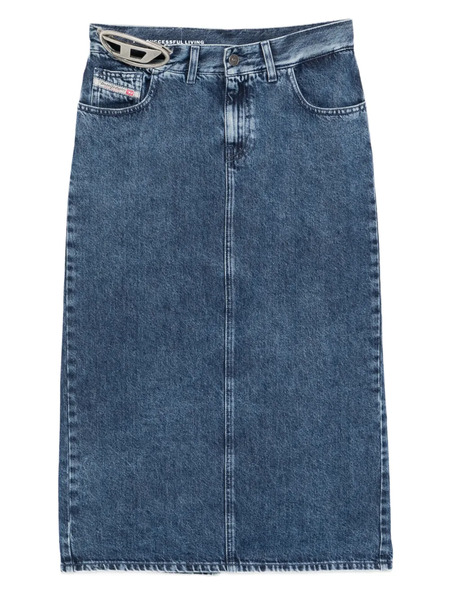  Diesel Falda Midi De-skye-s1 - Azul 