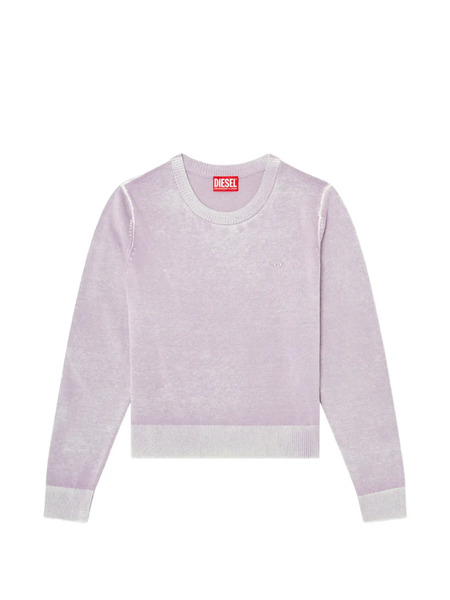  Diesel Jumper With Faded Reverse Print - Morado 