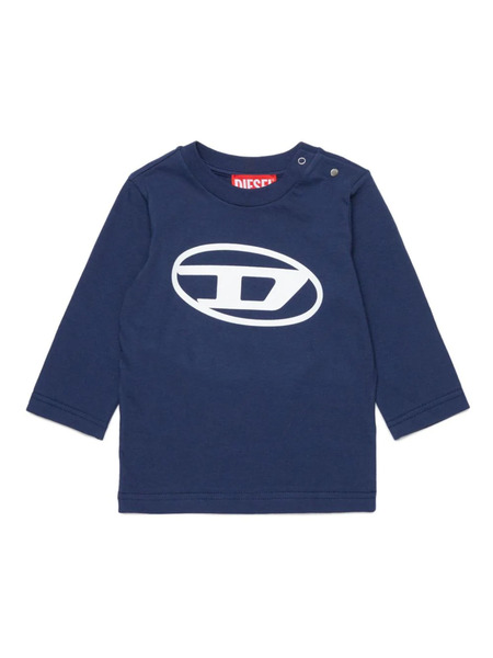  Diesel Kids Camiseta Con Estampado Oval D - Azul 