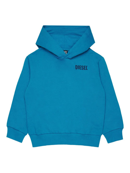  Diesel Kids Sudadera Con Capucha Y Logo - Azul 
