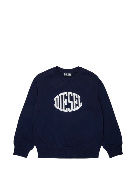  Diesel Kids Sudadera Con Logo Estampado - Azul 