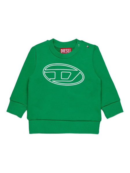 Diesel Kids Sudadera Con Logo Estampado - Verde 