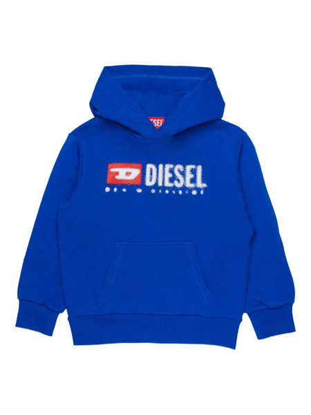  Diesel Kids Sudadera Dropshood Over Con Capucha - Azul 