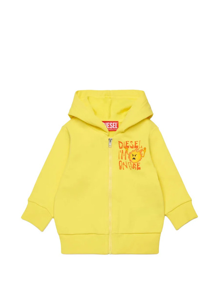  Diesel Kids Sudadera Spilb Con Capucha - Amarillo 
