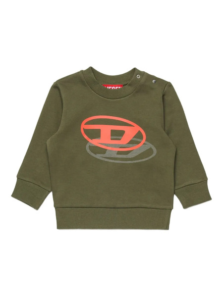  Diesel Kids Sudadera Svaleb Con Logo Estampado - Verde 