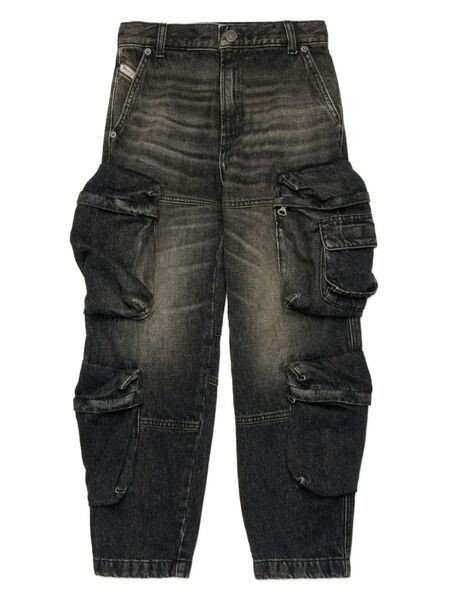  Diesel Kids Vaqueros Dfish - Negro 