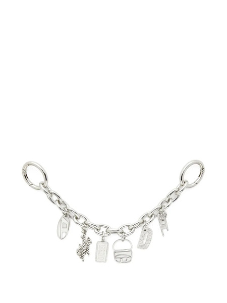  Diesel Llavero Charms Chain-d - Plateado 