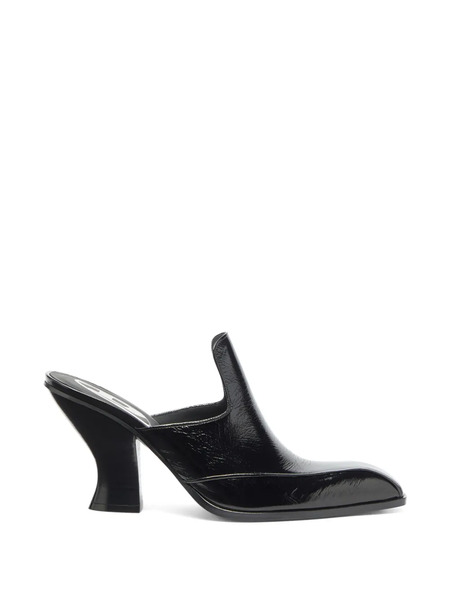  Diesel Mules D-luffy-75 Con Puntera Cuadrada - Negro 