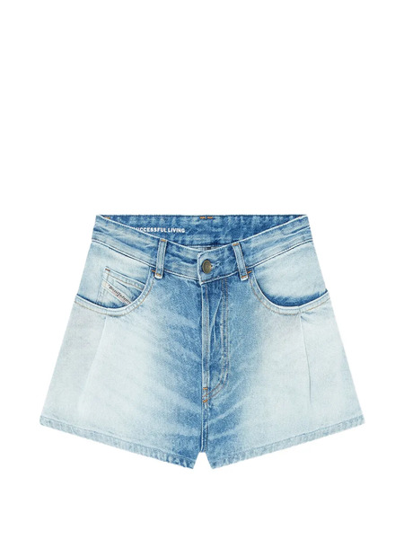  Diesel Pantalones Vaqueros Cortos Con Efecto Desgastado - Azul 