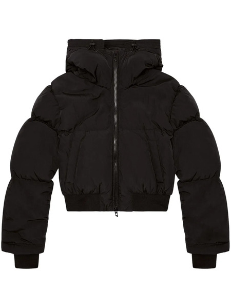  Diesel Plumífero Con Capucha - Negro 