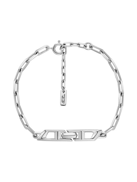 Diesel Pulsera Iconic D - Plateado 