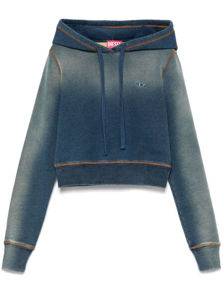 Diesel Sudadera Con Capucha Y Logo Bordado - Azul 