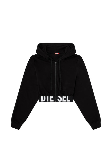  Diesel Sudadera Corta Con Capucha - Negro 