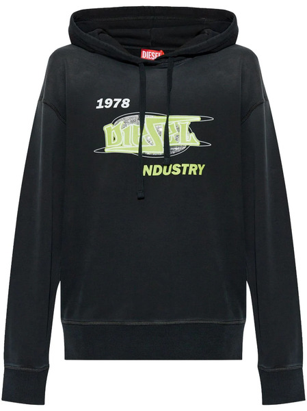  Diesel Sudadera F-buxt-hood-p2 - Negro 