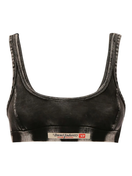 Diesel Sujetador Con Efecto Vaquero - Gris 