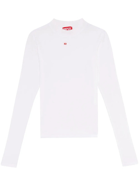  Diesel Top T-mokky-ls-microdiv Con Cuello Falso - Blanco 