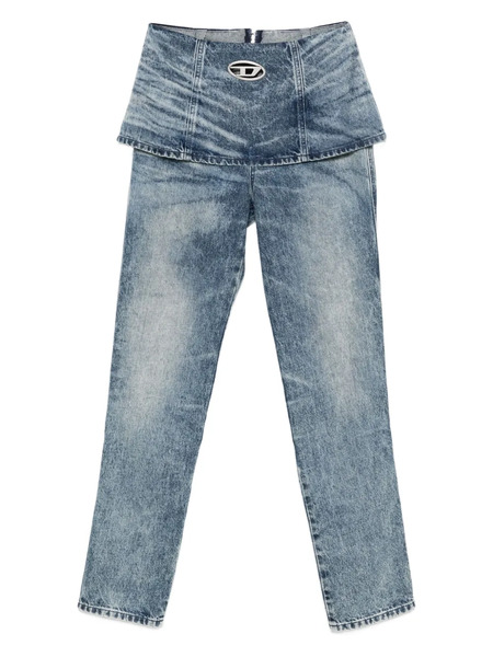  Diesel Vaqueros Con Detalle Superpuesto - Azul 