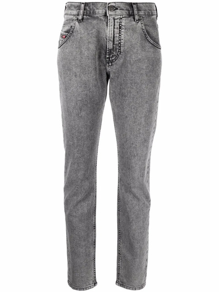  Diesel Vaqueros Con Parche Del Logo - Gris 