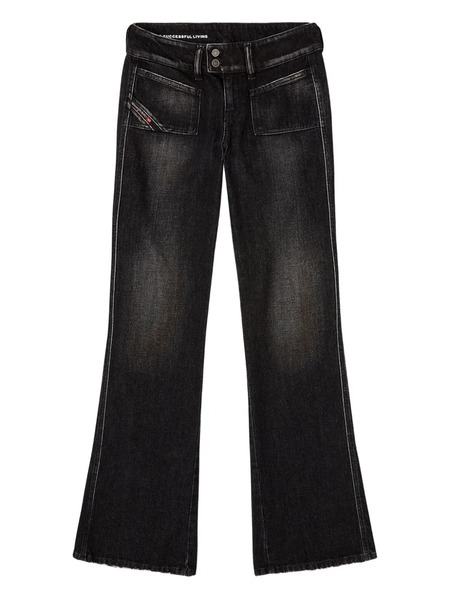  Diesel Vaqueros D-hush 09n50 Con Bolsillo De Parche - Negro 
