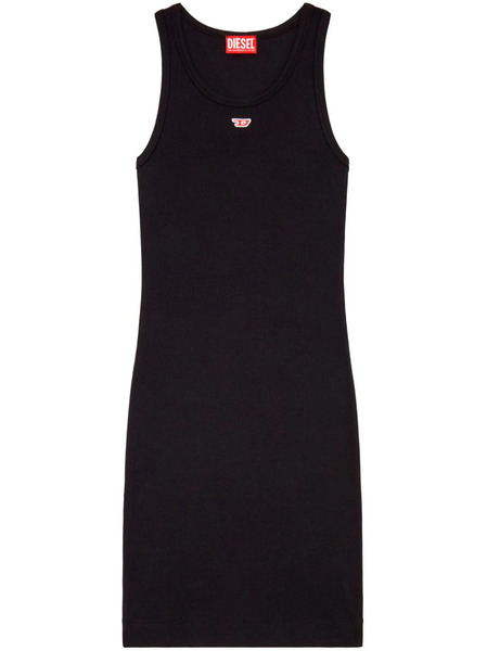  Diesel Vestido Sin Mangas D-tank-d Con Logo - Negro 