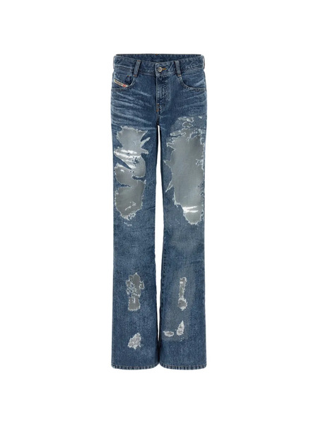  Diesel X Tinder 1969 D-ebbey Devoré-detail Jeans - Azul 