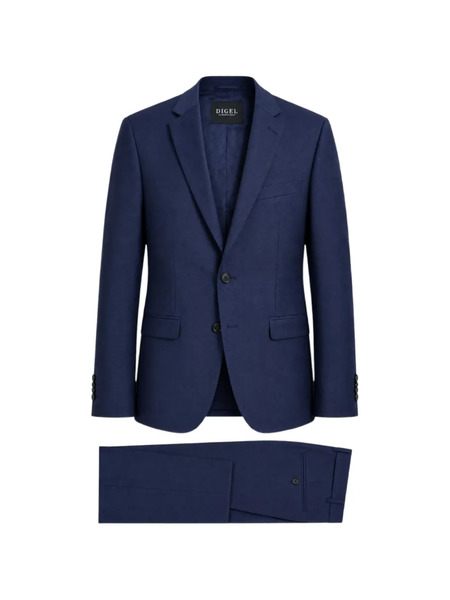  Digel Traje Texturizado Con Botones - Azul 