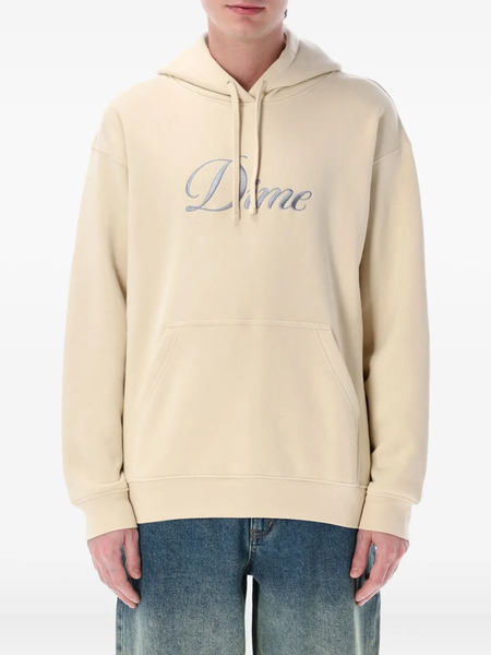  Dime Sudadera Con Capucha Y Logo Cursive - Neutro 