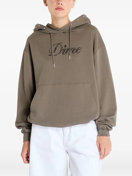  Dime Sudadera Cursive Con Capucha - Marrón 