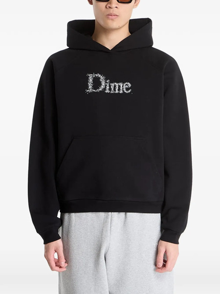  Dime Sudadera De Algodón Con Capucha - Negro 