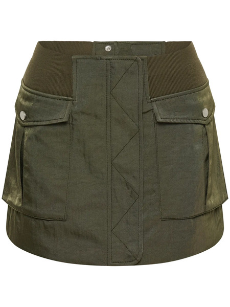  Dion Lee Minifalda Ajustada - Verde 