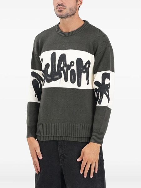  Disclaimer Jersey Con Cuello Redondo - Verde 