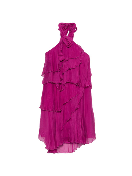  Dixie Vestido Con Volantes - Rosa 