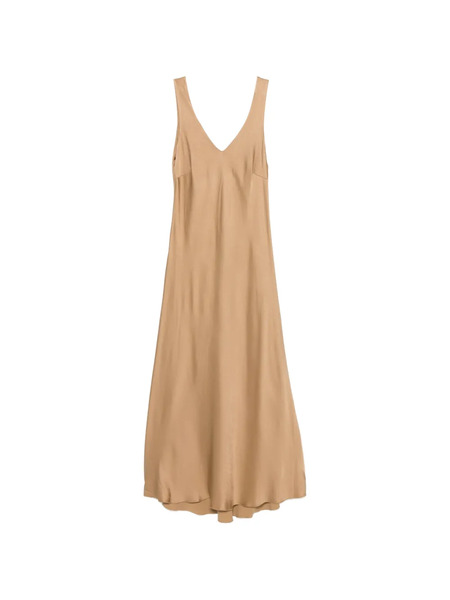  Dixie Vestido Midi Con Cuello En V - Neutro 