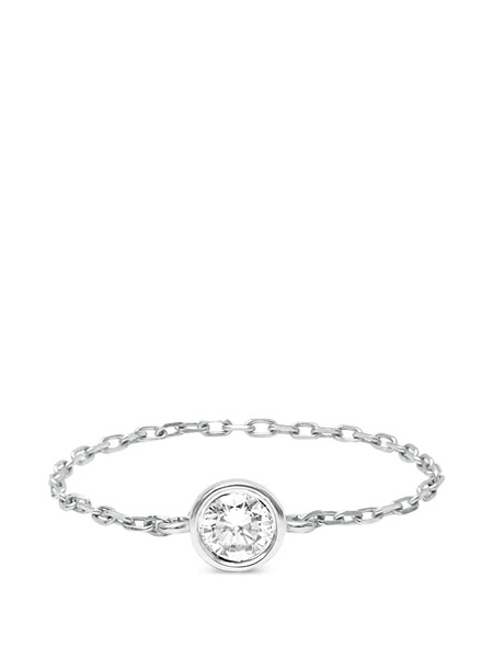  Djula Anillo Magic Touch Con Diamante - Plateado 