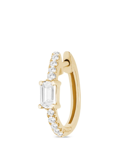  Djula Pendiente De Aro Con Diamantes - Dorado 
