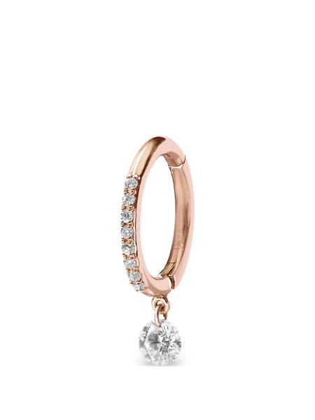  Djula Piercing De Aro Gypsy Con Diamantes - Rosa 