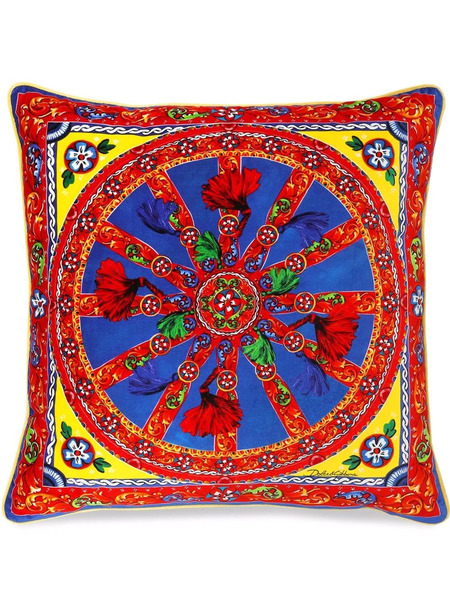  Dolce & Gabbana Cojín Mediano Con Estampado Carretto - Rojo 