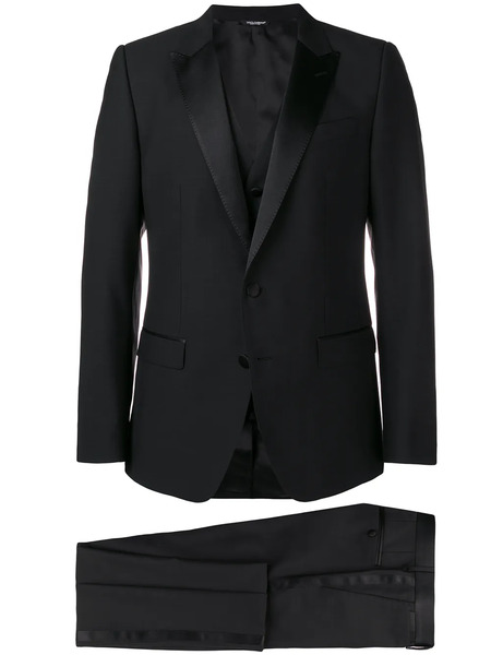  Dolce & Gabbana Esmoquin De Tres Piezas - Negro 