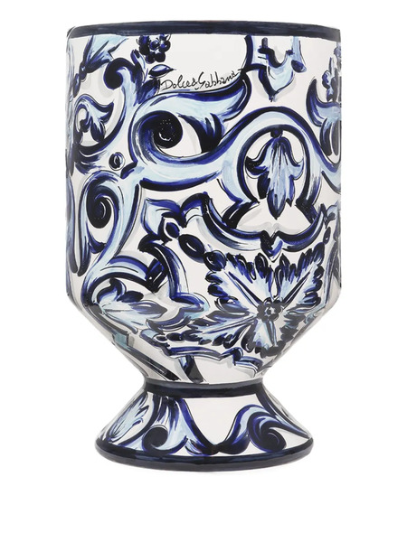  Dolce & Gabbana Jarrón Outdoor Mediano (58 Cm X 37 Cm) - Azul 