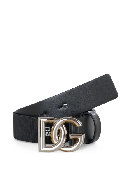 Dolce & Gabbana Kids Cinturón Con Hebilla Del Logo Dg - Negro 
