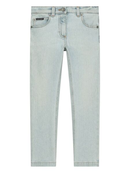  Dolce & Gabbana Kids Vaqueros Slim - Azul 