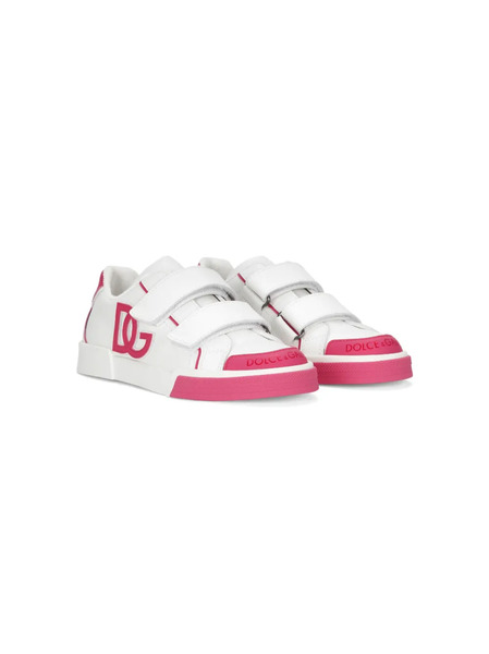  Dolce & Gabbana Kids Zapatillas Con Logo En Relieve - Blanco 