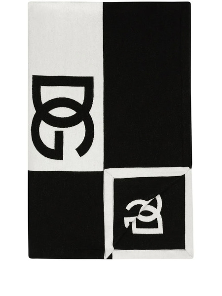  Dolce & Gabbana Manta Con Motivo Del Logo - Negro 