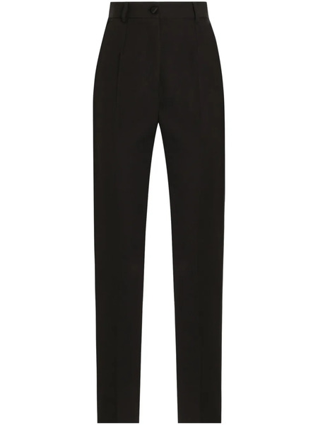  Dolce & Gabbana Pantalones De Vestir De Talle Alto - Negro 