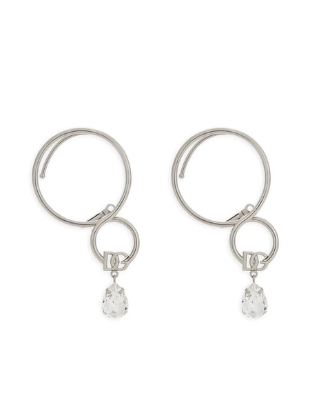  Dolce & Gabbana Pendientes Earcuff Con Aplique Del Logo Dg - Plateado 