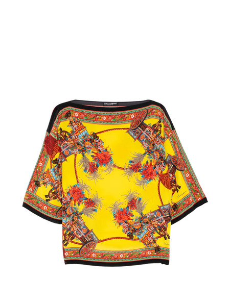  Dolce & Gabbana Pre-owned Blusa Estampada - Amarillo 