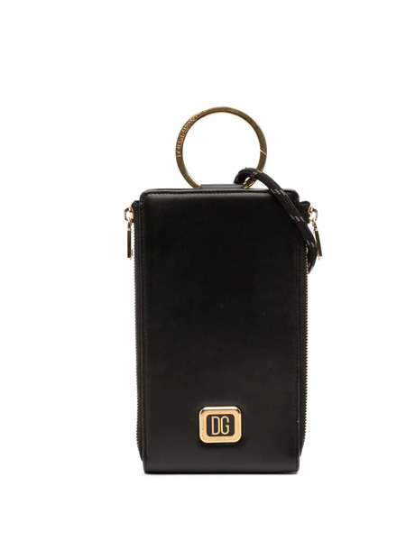  Dolce & Gabbana Pre-owned Bolso De Hombro De Piel De Becerro Con Placa Del Logo Y Correa 2020-2022 - Negro 