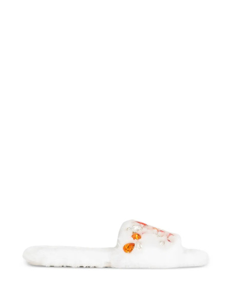  Dolce & Gabbana Slippers Planos - Blanco 